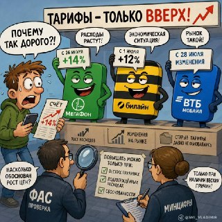 Рост цен на тарифы: Мегафон, Билайн и ВТБ Мобайл повышают стоимость